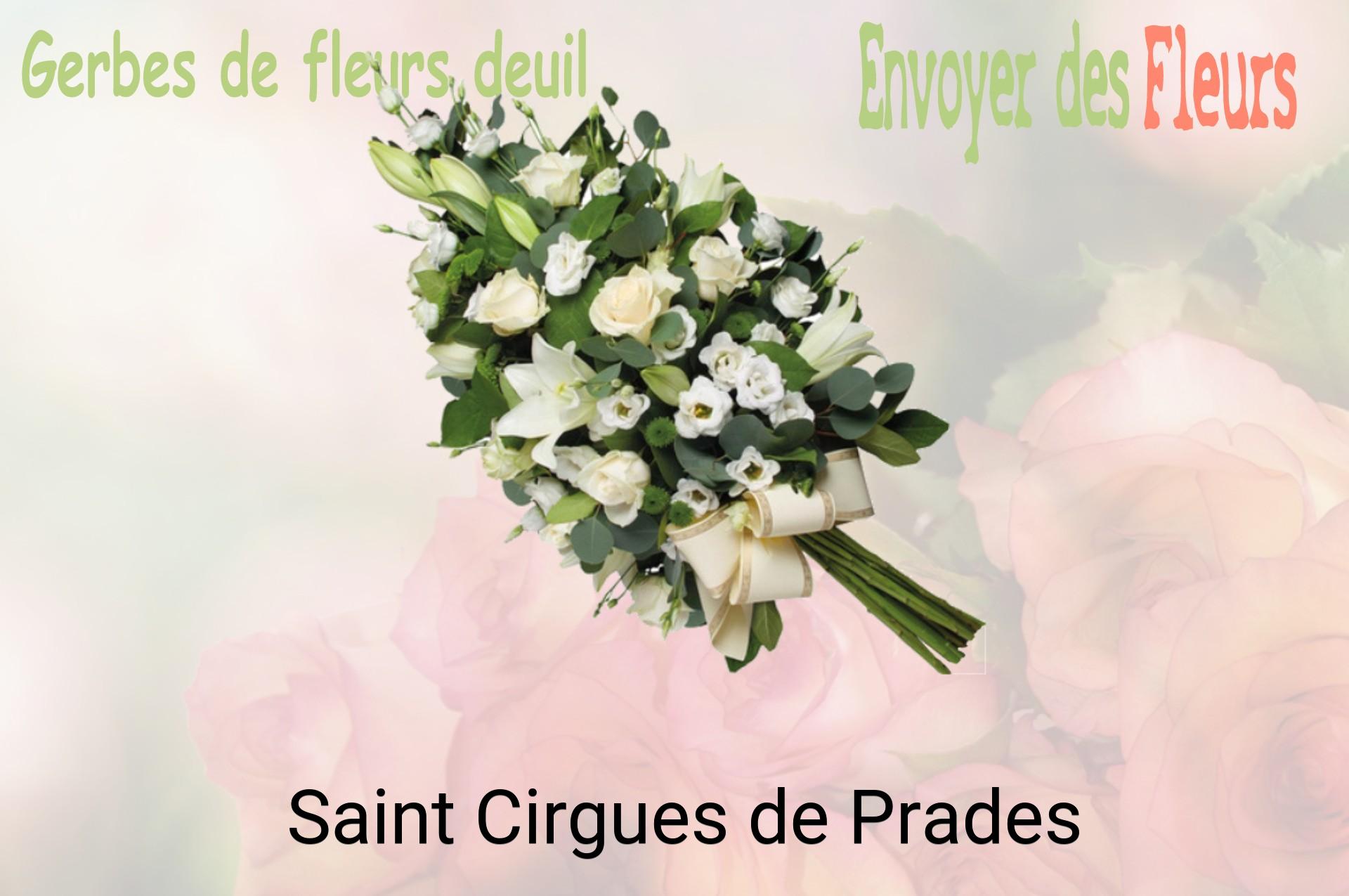 Gerbe de fleurs de deuil livrée à Saint-Cirgues-de-Prades